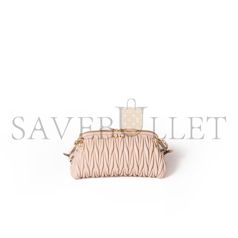MIU MIU CAPRICE MATELASSÉ NAPPA LEATHER CLUTCH 58F130  (28*14.5*10cm)